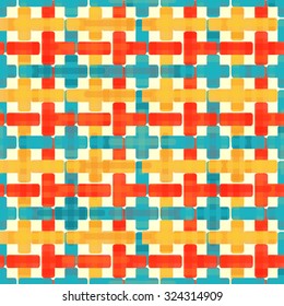yellow red and blue polygons on a light background vector illustration