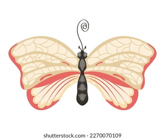 yellow and red butterfly insect