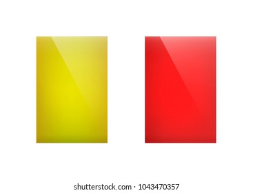 Yellow and red cards. Penalty cards, means of warning, reprimanding or penalising a player, coach or team official