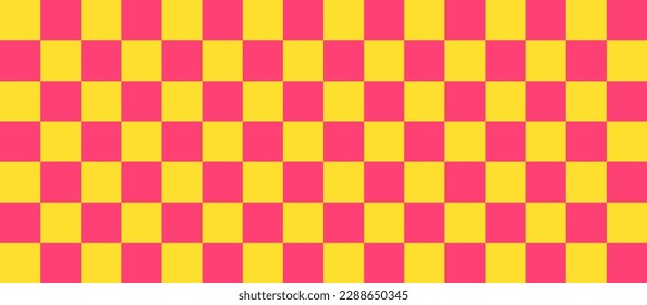 
yellow and red checkered seamless pattern background