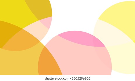Yellow and red circles shapes abstract background nice for wallpaper or banner