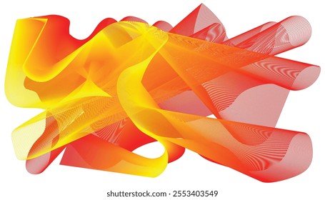 Yellow and Red color Abstract art . wallpaper