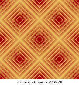 Yellow red gradient geometric seamless pattern.