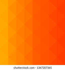 Yellow and red gradient low poly background
