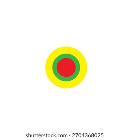 Diseño de Vector de ícono de combinación verde rojo amarillo