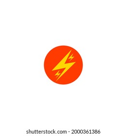 yellow red high voltage electric current hazard logo