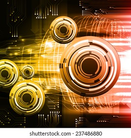 yellow red Light Abstract Technology background set for computer graphic website internet and business. 