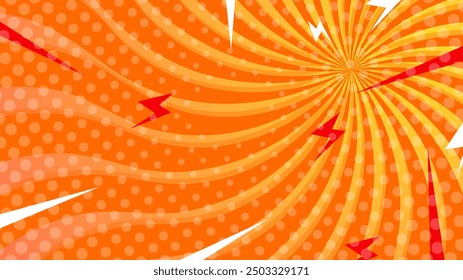 Yellow red and orange vector classic retro rays vintage sunburst background