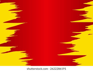 Fondo abstracto del pincel rojo amarillo de la pintura
