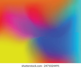 Yellow, Red, Pink, Blue, Sky Blue color combination Smooth gradient background design.