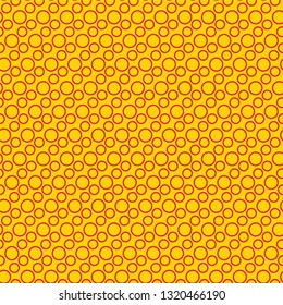 Yellow Red Polka Dots Seamless Pattern Stock Vector (Royalty Free ...