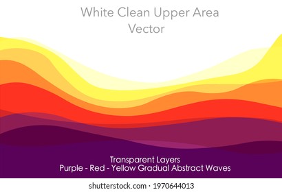 Yellow, red to purple abstract, wavy blaze transition. Light to dark gradual fire waves. Sunset Rainbow, horoscope, temperature, hell flame Gradient change. transparent background. Intangible Vector