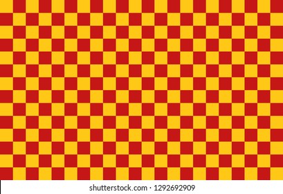 Yellow and red square flag background 