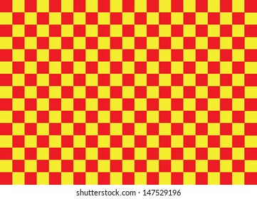 Yellow and Red Squares. Vector