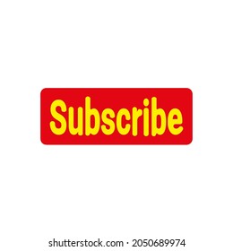 yellow and red subscribe illustration on a white background