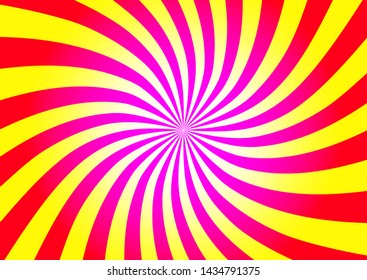 Yellow red sunshine vector background. Abstract colorful sunburst design wallpaper for template banner business social media advertising. cartoon backdrop. sunlight in summer
