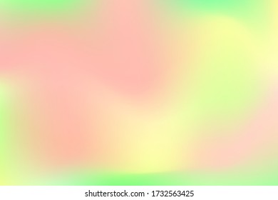 Yellow red vector gradient background. Pastel color gradient mesh. Soft multicolored backdrop for web design. Digital liquid color blot. Trendy banner or cover template. Blurry colorful abstraction 