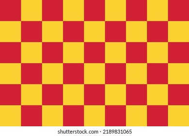 Yellow Red Vector illustration. Seamless patterns. Fun shapes. 
