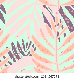 Yellow Repeated Exotic Graphic Garden Watercolor Design. Blue Continuous Summer Fresh Jungle Template Art. Gradient Seamless Nature Hawaiian Paint Pattern.