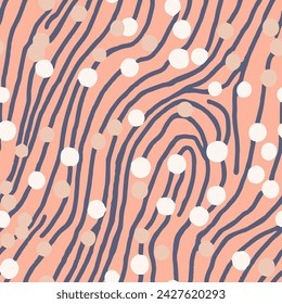 Yellow Repeated Nature Fresh Shape Vector. White Continuous Decoration Modern Template, Seamless Pattern. Green Repetitive Fashion Beautiful Scribble Backdrop. 