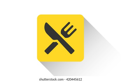 yellow restaurant icon