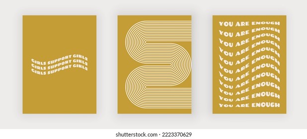 Yellow Retro Wavy Text For Wall Art Prints And Design Clothes