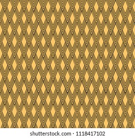 Yellow Rhombus Pattern Modern Design