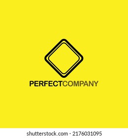 Yellow rhombus vector logo. Suitable for company, corporation, signage, event, product, and brand.