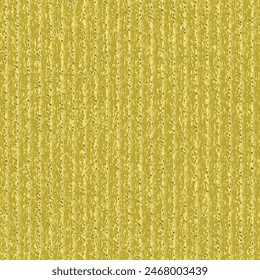Yellow ribbed carpet for covering the floor. A golden surface for the background, with flecks, ridges and grooves. Abstract vector seamless.