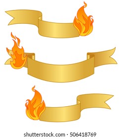 Yellow Ribbon in Fire, EPS10
