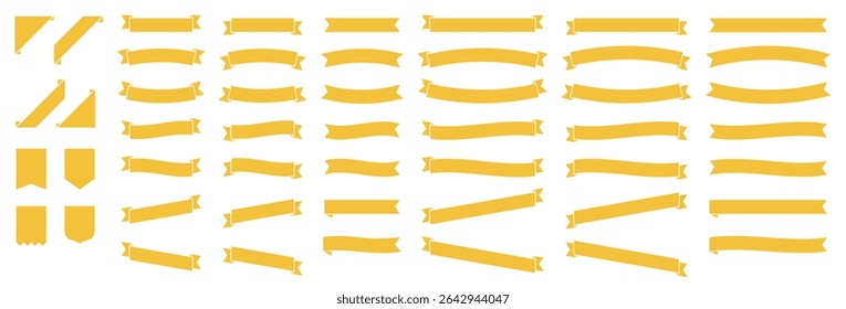 Yellow Ribbon Frame with Bow – Decorative Vector Border for Invitations, Greeting Cards, and Announcements