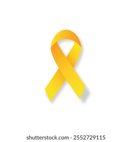 yellow ribbon september vector eps, yellow september is symbolized by yellow ribbon,