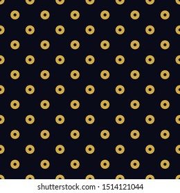 Yellow ring polka dots on dark blue backgrounds. Perfect for backgrounds,banner,fabric and curtains.