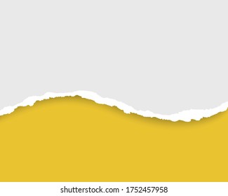 Yellow ripped paper strips realistic. Torn paper on transparent background. Seamless horizontally Vector illustaration - Powered by Shutterstock - Get 15% off with code: PIKWIZARD15