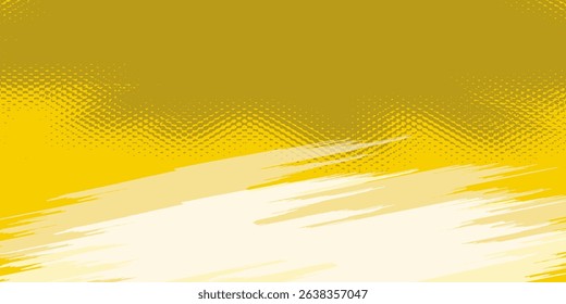 Yellow ripped paper torn edges strips isolated on white background eps 10