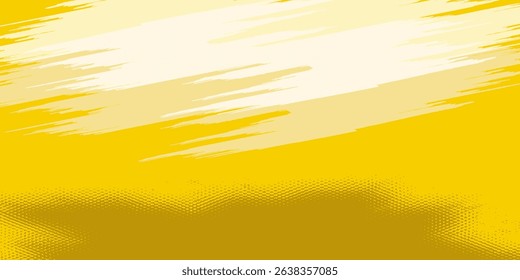 Yellow ripped paper torn edges strips isolated on white background eps 10