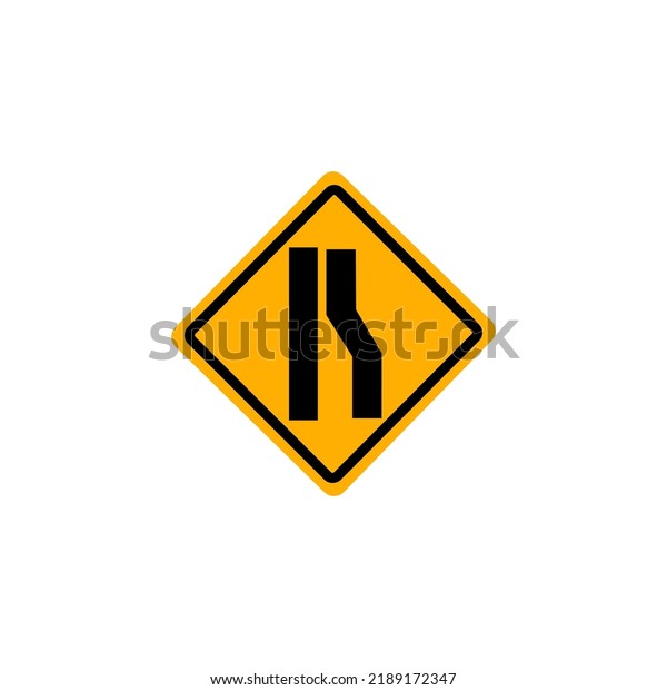 Yellow road sign . Traffic signs isolated\
on white background. Traffic sign\
vector.\
