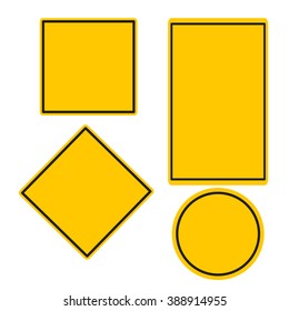 Yellow Road Signs for design