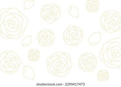 Yellow rose flower background material