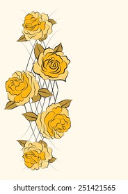 yellow roses design