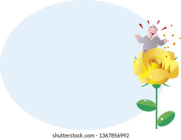 Yellow roses for father's day