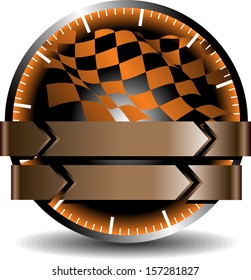 Yellow round button