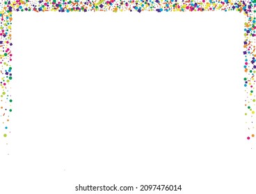 Antecedentes De La Felicitación De La Ronda Amarilla. Ilustración Geométrica del Arcoiris. Textura del Punto de Felicidad Roja. Círculo festivo rosado.