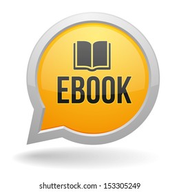 Yellow round ebook speech bubble