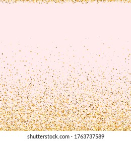 Yellow Round Holiday Pink Background. Effect Shine Pattern. Gold Circle Bright Background. Glow Glamour Wallpaper.