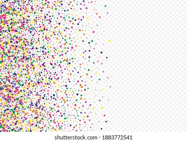 Yellow Round Independence Transparent Background. Happy Rain Illustration. Abstract Confetti Background. Orange Splash Decoration Wallpaper.
