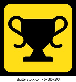 Yellow Rounded Square Information Road Sign Stock Vector (Royalty Free ...