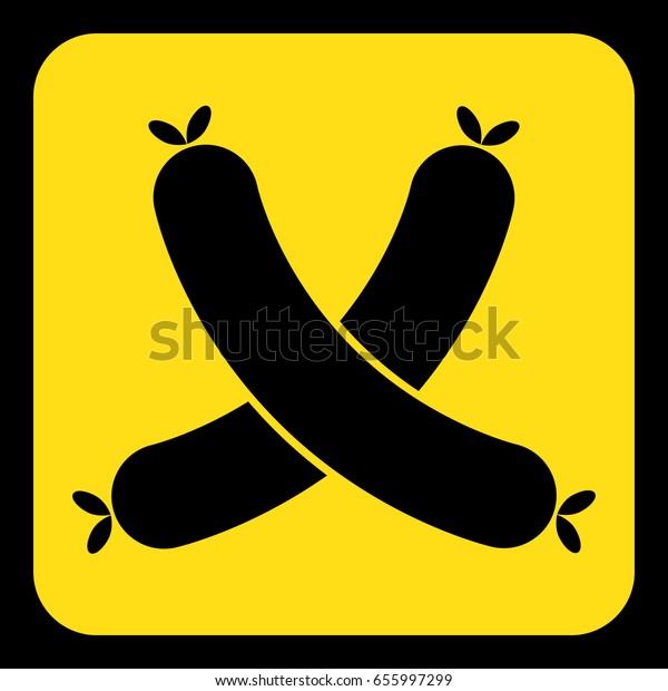 Yellow Rounded Square Information Road Sign Stock Vector (Royalty Free ...