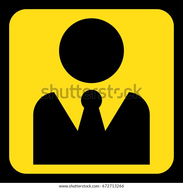 Yellow Rounded Square Information Road Sign Stock Vector (Royalty Free ...
