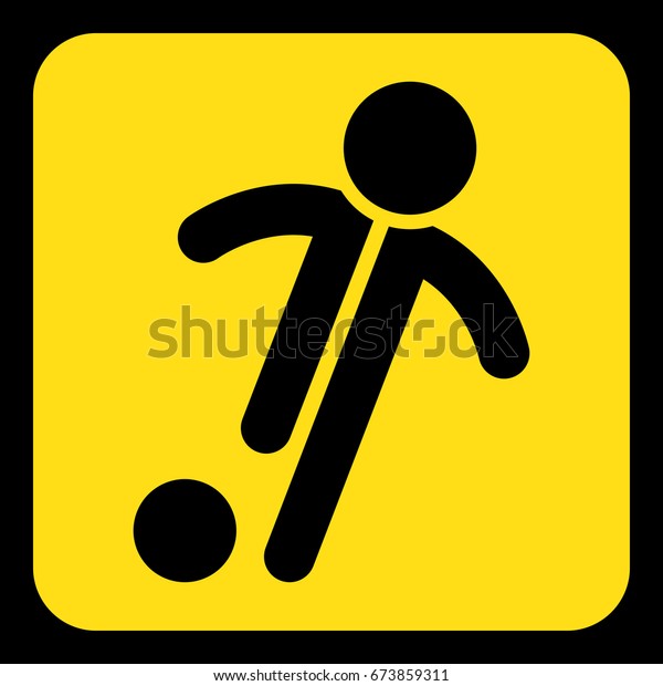 Yellow Rounded Square Information Road Sign Stock Vector (Royalty Free ...